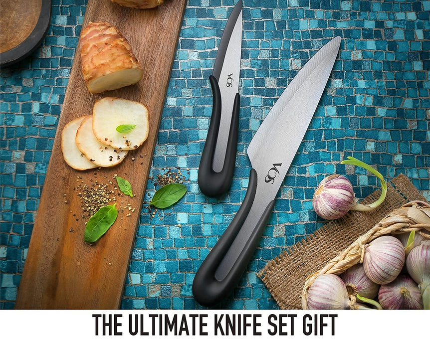 Ceramic Pairing Knives set, Food Knife, Lightweight Ceramic Knives wit —  CHIMIYA
