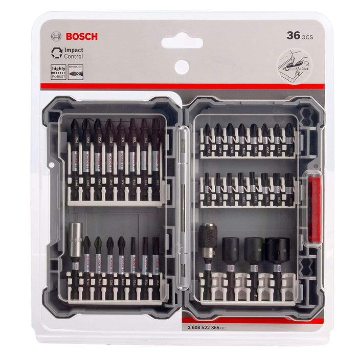 Bosch Professional 36 pieces Impact Bit driver (Impact Control, — CHIMIYA Pi Set