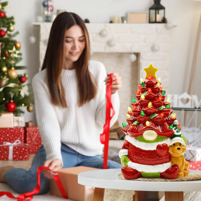 Mini Christmas Tree with 1ights - Gnome Christams Decorations, Funny Small  Christmas Tree Gnome, Table Top Christmas Tree, Great Christmas Gnome