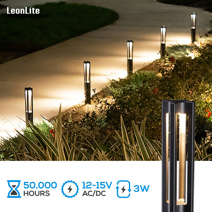  LEONLITE 12-Pack LED Landscape Lights Low Voltage, 3W