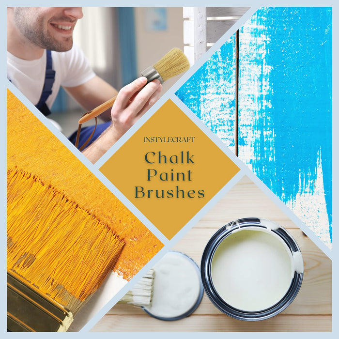 Instylecraft Chalk Paint Brush Set for Furniture - Multi-Purpose Natur —  CHIMIYA