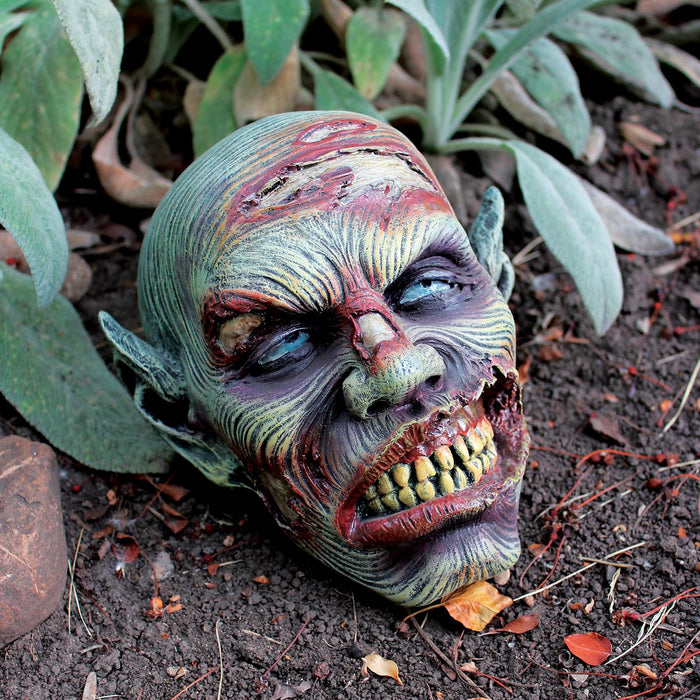 Design Toscano CL6168 Lost Head Garden Statue-Zombie Halloween Decoration, Single