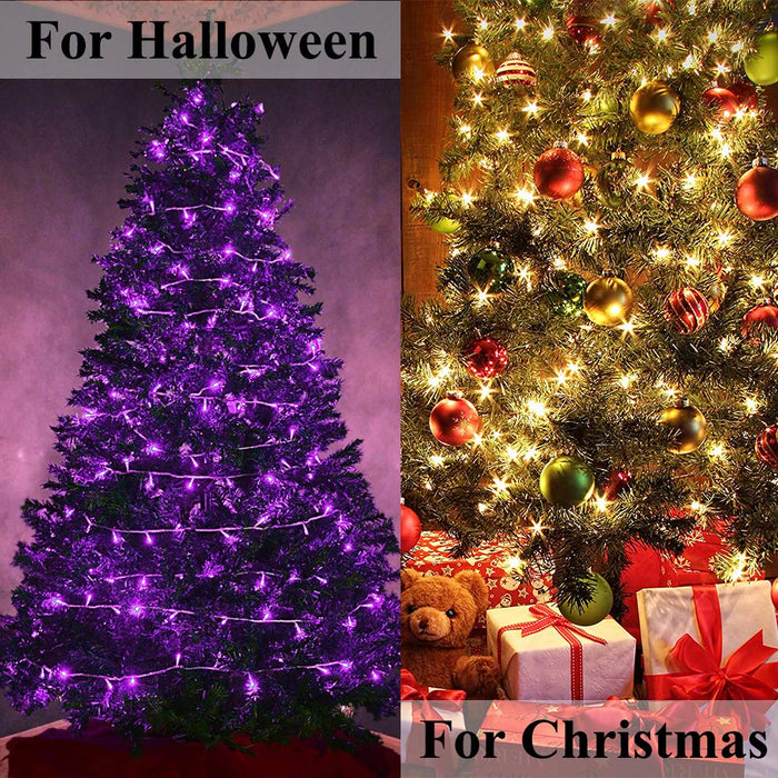 Christmas Lights Color Changing Indoor Lights 11 Modes 200LED 66ft Fairy  Twinkle LED Lights with Remote for Xmas Decor Party Tree Yard Porch Garden  Wedding Decorations Blue and Green 