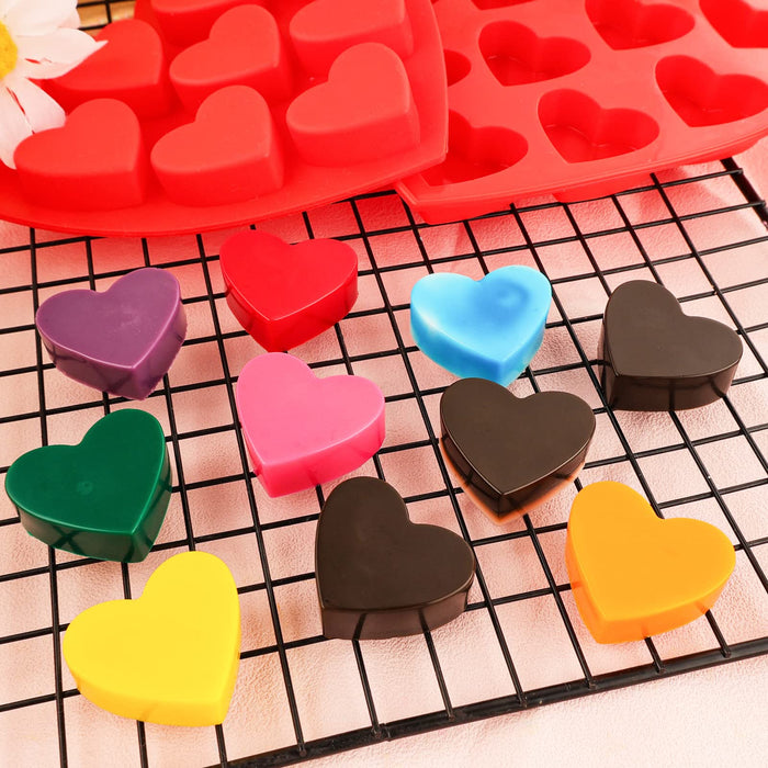 Heart Silicone Molds for Baking - Chocolate Molds Silicone Cake Pop Molds  for Baking Non Stick Heart Shaped Cake Pan Mousse Mold, Cheesecake Mold,  Ice Cream Heart Shaped Cake Valentines Day Gifts 