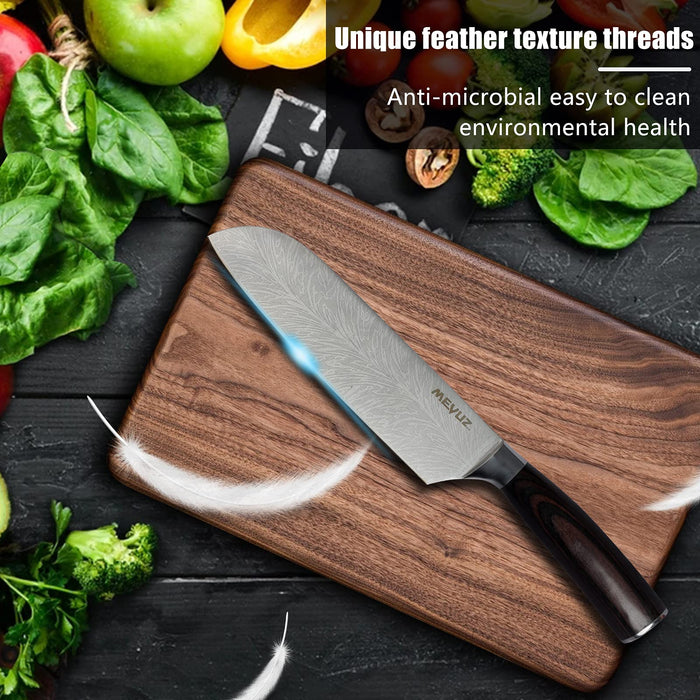 OOU! Kitchen Knife Set - OOU 6 pieces Professional Stainless Steel knife set,  Dishwasher Safe Kitchen Knives - Ultra Sharp Chef Knif