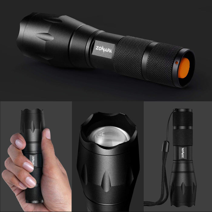 Super Bright LED Tactical Flashlight Waterproof SOS Survival Lighting 5  Modes US