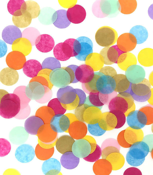 TECCA Confetti - Premium Quality Colorful Tissue Paper Confetti Circle —  CHIMIYA