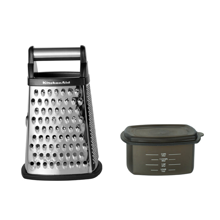 Professional Box Grater, Stainless Steel with 4 Sides, Best for Parmes –  Spring Chef