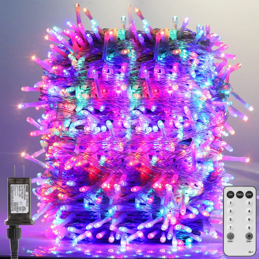 Eueasy Christmas Lights Outdoor, 1000 LED 344FT Fairy String