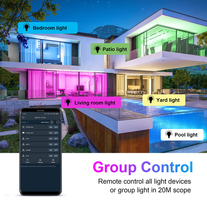 TISDLIP RGB LED Flood Light, Outdoor App Control Uplight Landscape Lig —  CHIMIYA