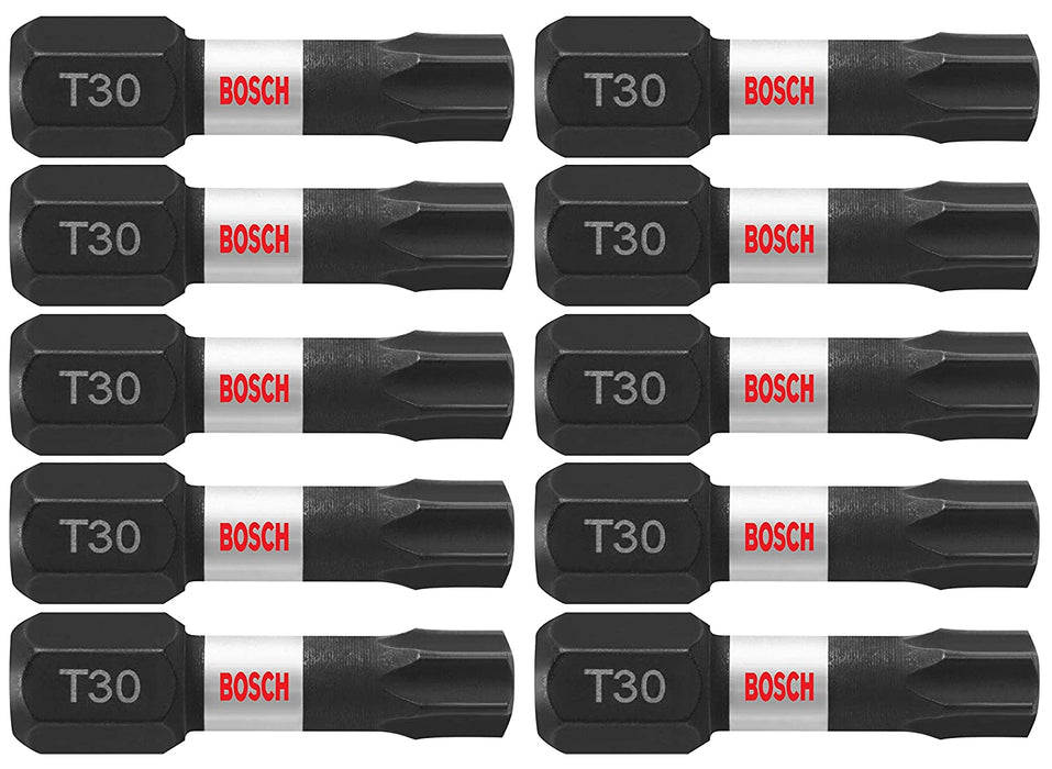 BOSCH ITT30102 2-Pack 1 In. Torx 30 Impact Tough Screwdriving Insert Bits