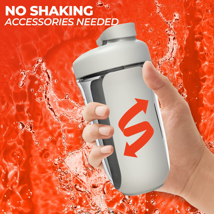 Clear Blender Bottle w/ Shaker Ball Leak Proof Protein Gym Drink Mix 400ml,  12oz