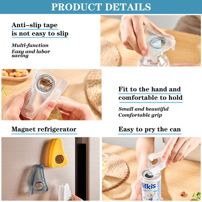 2-pack Multifunctional Bottle And Can Opener, Plastic Water Bottle