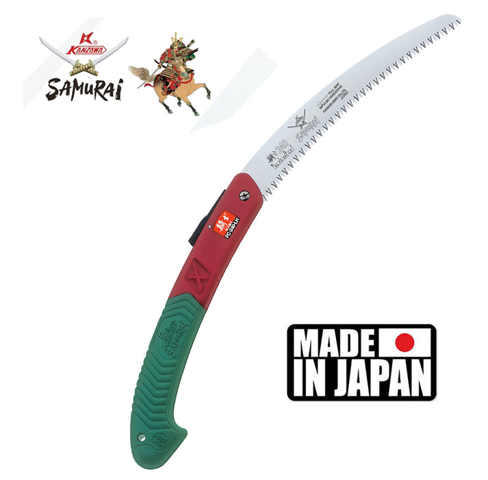 Samurai KISI FC-240-LH / 9 1/2" (24cm) Folding Curved Blade Saw Made in Japan