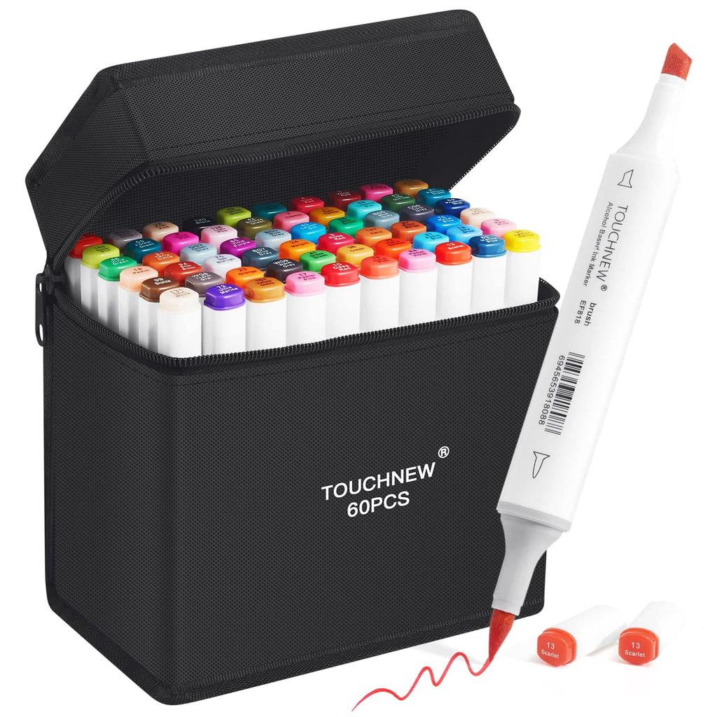 iMissiu Alcohol Brush Markers, 60 Colors Art Markers Dual Tip Drawing —  CHIMIYA