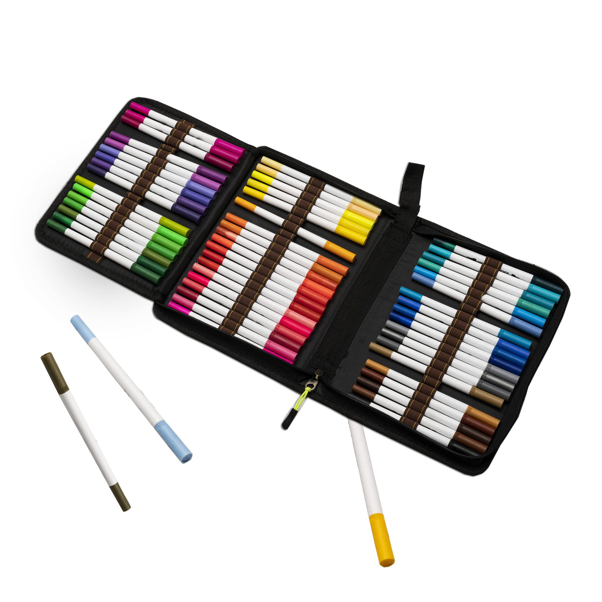 WELLOKB Markers for Adult Coloring, 80 Colors Dual Brush& Fine Tips Ar —  CHIMIYA