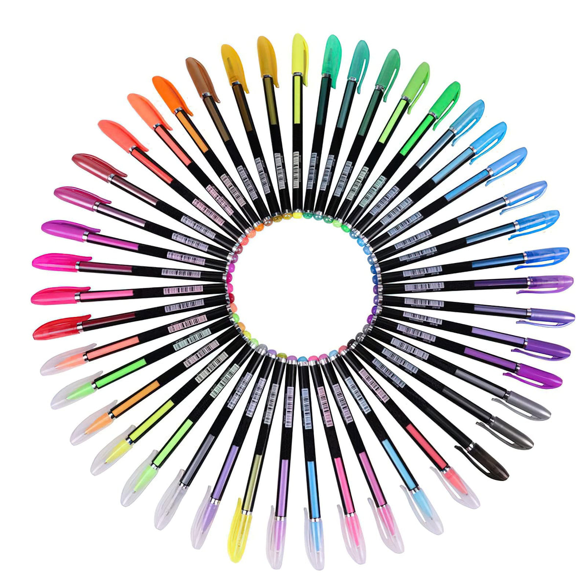 Glitter Gel Pens for Adult Coloring Books, 120 Pack-60 Glitter