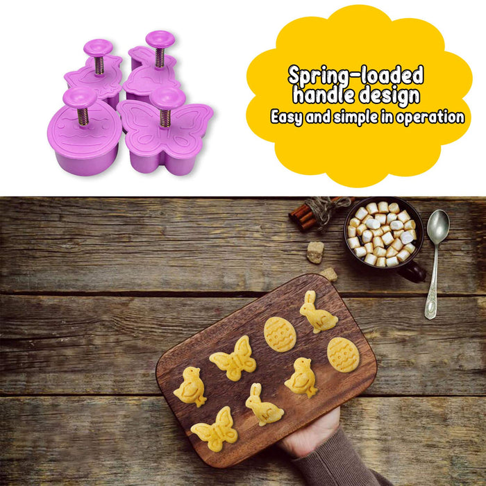 Mini 3D Easter Cookie Cutters Set, Easter Fondant Biscuit Pastry Cooki —  CHIMIYA