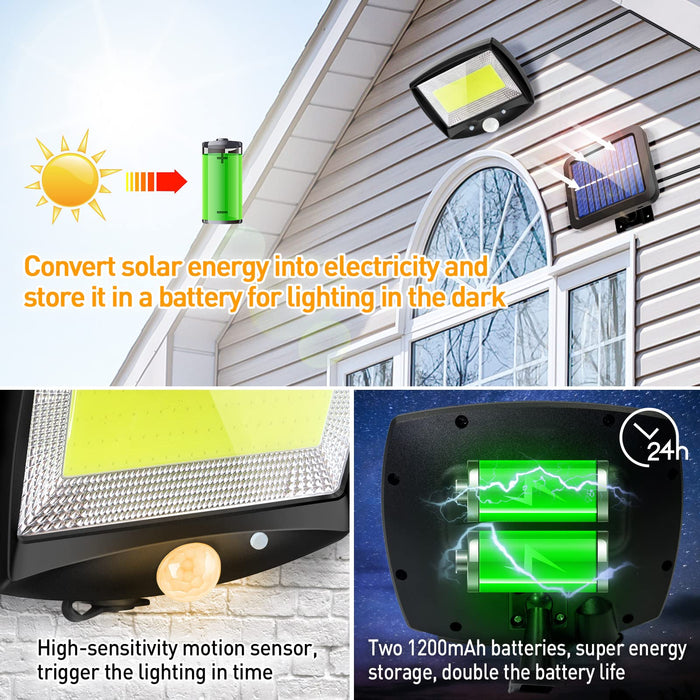 Eyesgood Solar Outdoor Lights Waterproof Pack LED Solar Powered Floo —  CHIMIYA