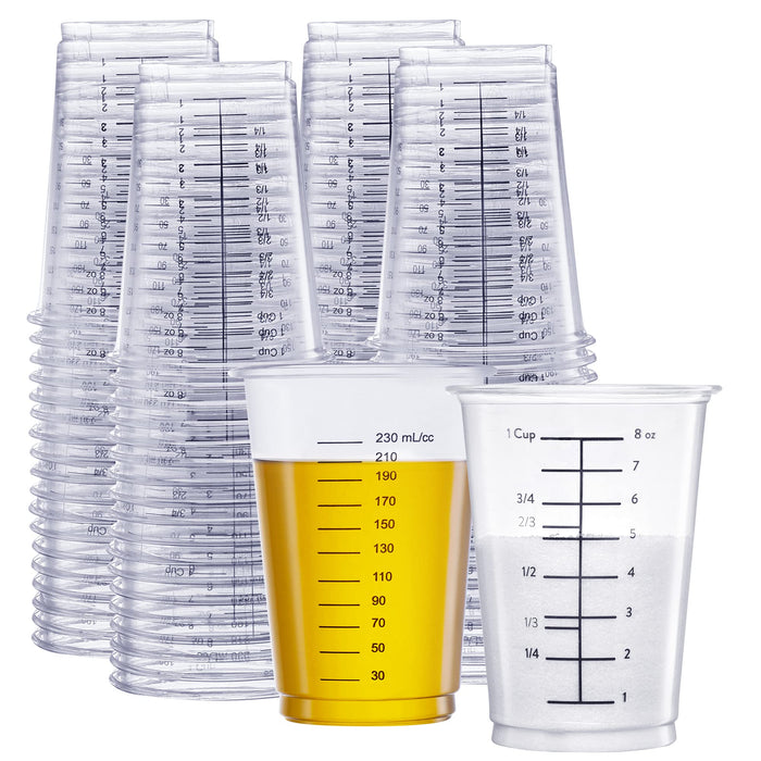 Disposable Epoxy Resin Mixing Cups Clear Plastic 10-Ounce 20-Pack for  Measuring