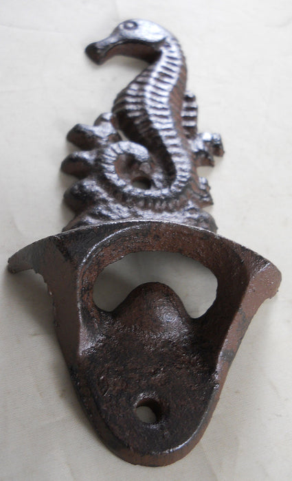 Cast Iron Wall Mounted Seahorse Bottle Opener by Upper Deck