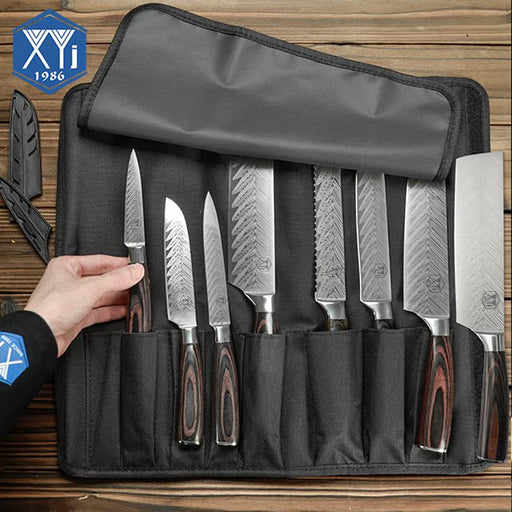 CHUYIREN Chef Knife Set of 8, Professional Kitchen Knife Set for Daily Use,  High Carbon Steel Culinary Knives Set for Household Blade Length Varies