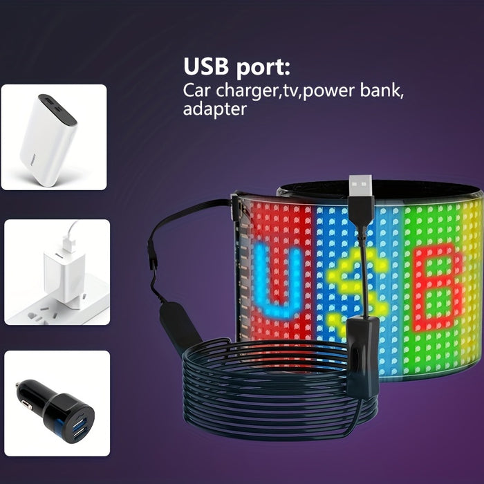 Uniqus Create Eye-Catching Animations with this LED Matrix Pixel Panel - USB 5V Flexible Addressable RGB Display!