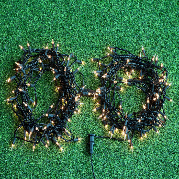 MASHANG Christmas Light Set, 100 LED Clear Mini Lights String