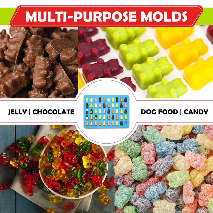Large Gummy Bear Mold Candy Molds Silicone Gummy Molds Chocolate Molds BPA  Free