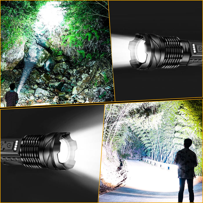 BORUIT A76 Rechargeable Flashlights High Lumens 20000 Super Bright LED —  CHIMIYA