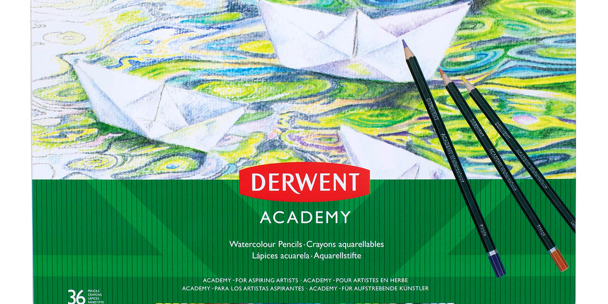 Derwent Academy Watercolor Pencils In Metal Tin Set Of 36 Watercolour  Pencils