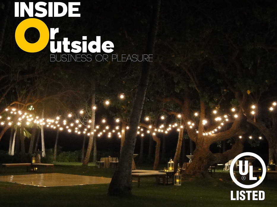Lampat String Lights, LED 25Ft G40 Globe String Lights with Bulbs-UL Listd  for Indoor/Outdoor Commercial Decor