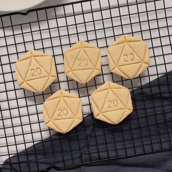 Natural 20 Icosahedron cookie cutter, 1 piece - Bakerlogy