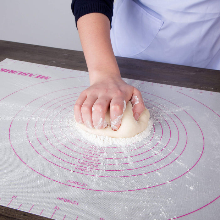 Silicone Pastry Mat Extra Thick Reusable Non Stick Baking Mat with  Measurement Fondant Mat, Counter Mat, Dough Rolling Mat, Oven Liner, Pie  Crust Mat