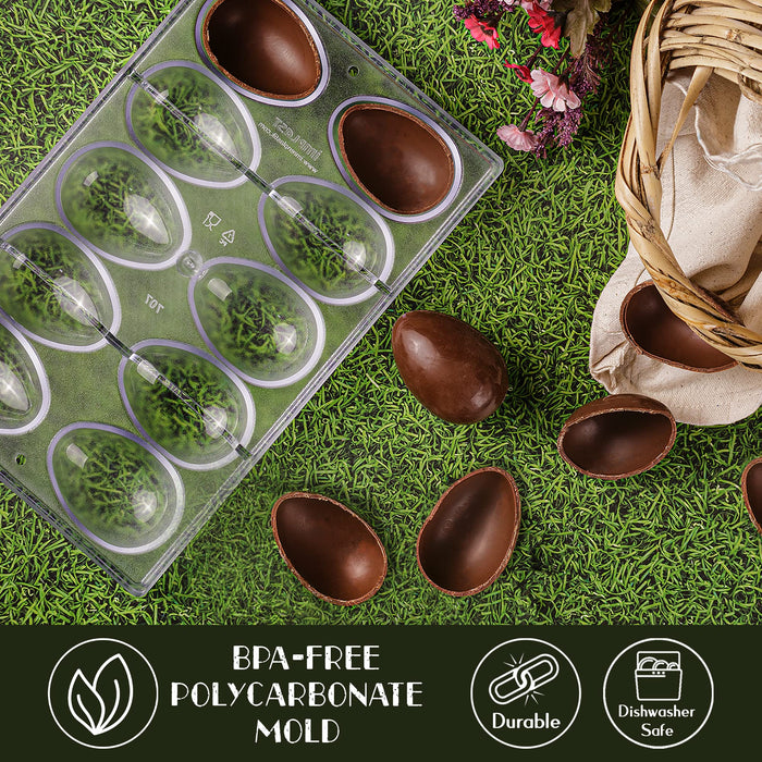 Polycarbonate Easter Eggs Chocolate Mold Ostrich Egg Shape Candy Mould 14cm  (5.5inch) Long