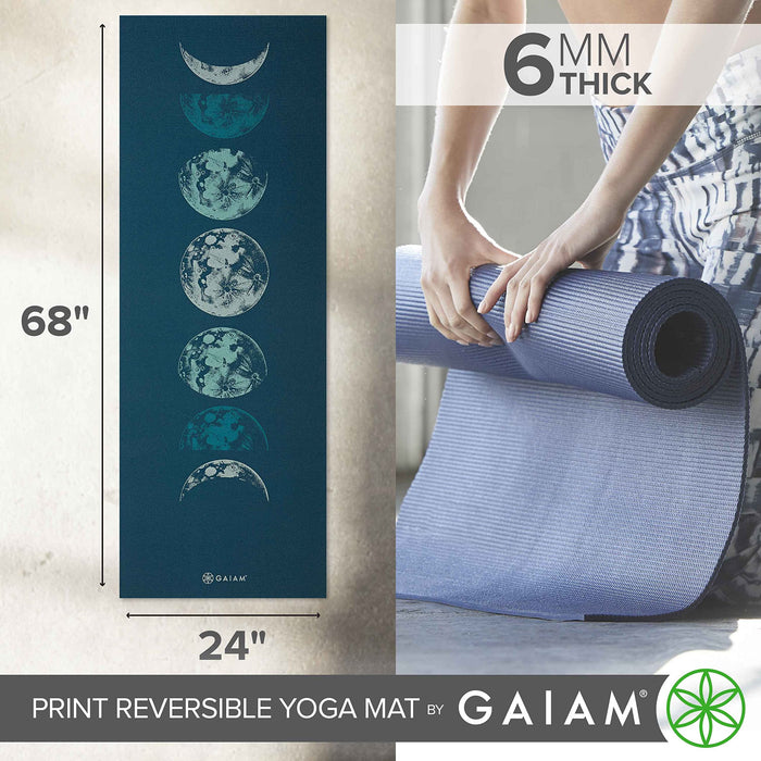 Gaiam Yoga Mat Premium Solid Color Non Slip Exercise & Fitness Mat For All  Types Of Yoga