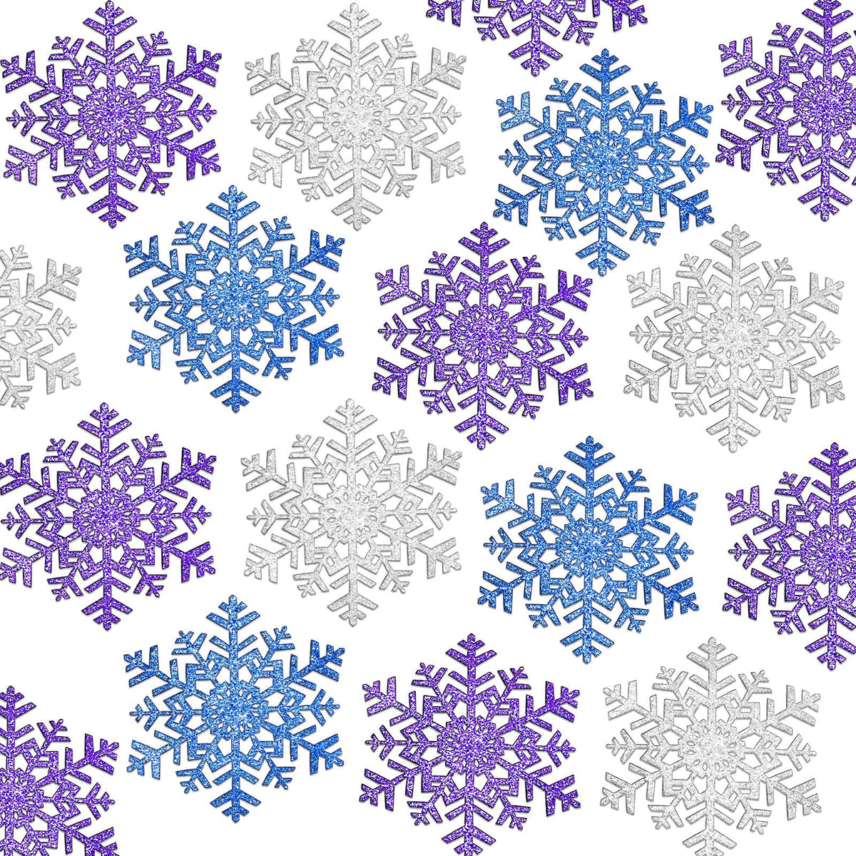 150 Pieces Christmas Snowflake Confetti Table Decorations