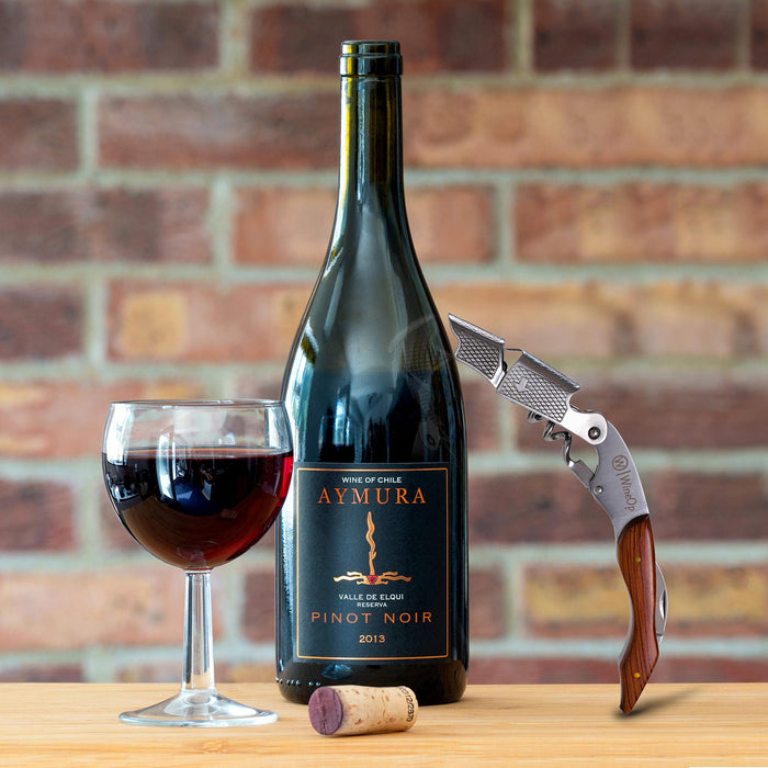 WineOp Professional Wine Key - Luxury Double Hinged Waiter's Corkscrew Wine Bottle Opener, Cork screwer for Sommeliers, Bartenders