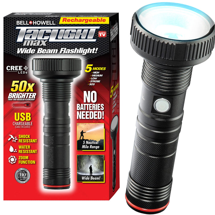 Bell + Howell Taclight High-Bright Flashlights (60x Brightness)