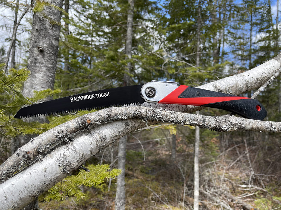 Folding Saw - Great for Camping, Survival, Backpacking, Tree Trimming, Pruning - Portable, Foldable Hand Tool - Triple-Cut Razor-Sharp Teeth - Anti-slip Handle - SK5 Steel Coated 8 Inch Blade