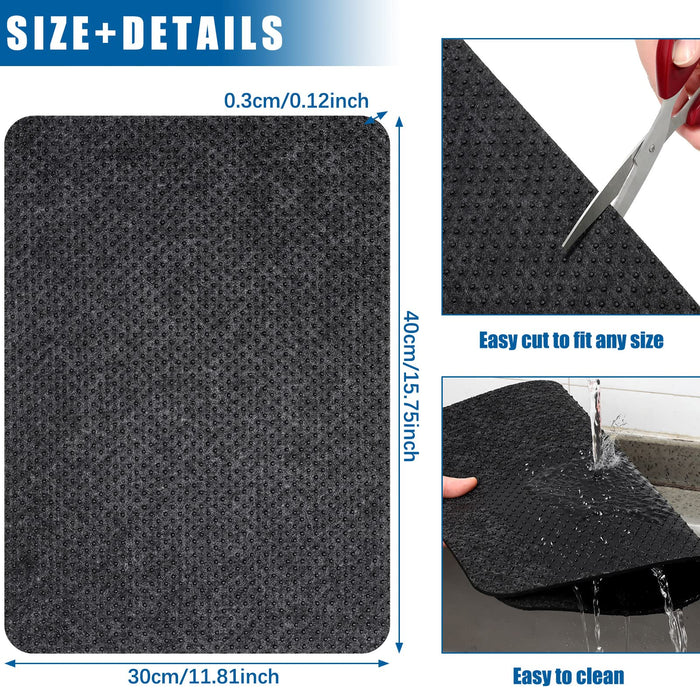 Heat Resistant Mats For Countertop 2 Pcs - Coffee Mat Heat Resistant Mat  Kitchen Counter Protector Pad with Appliance Slider Function for Air Fryer
