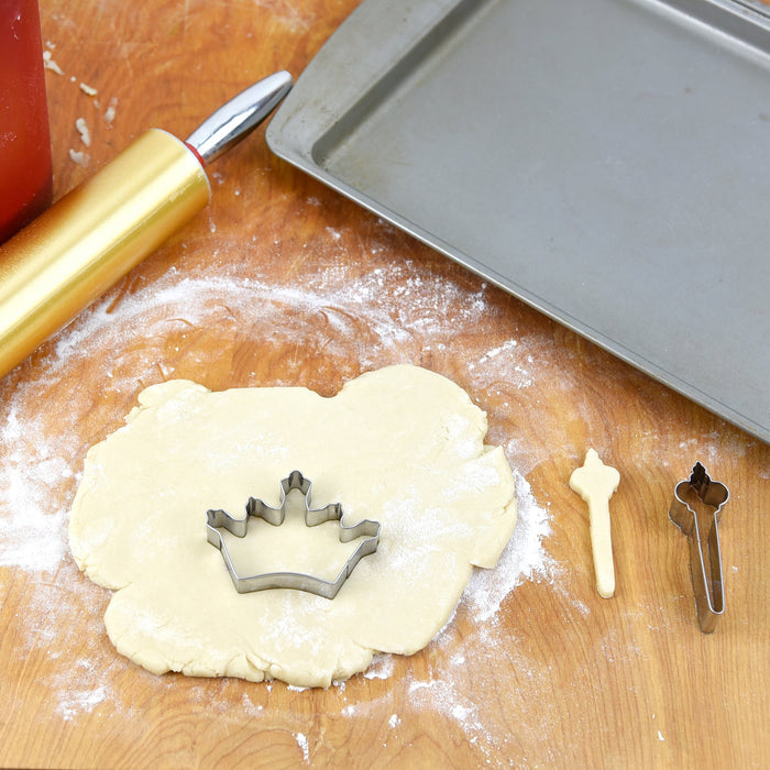 Bakerpan Stainless Steel Cookie Cutter Crown & Scepter Set