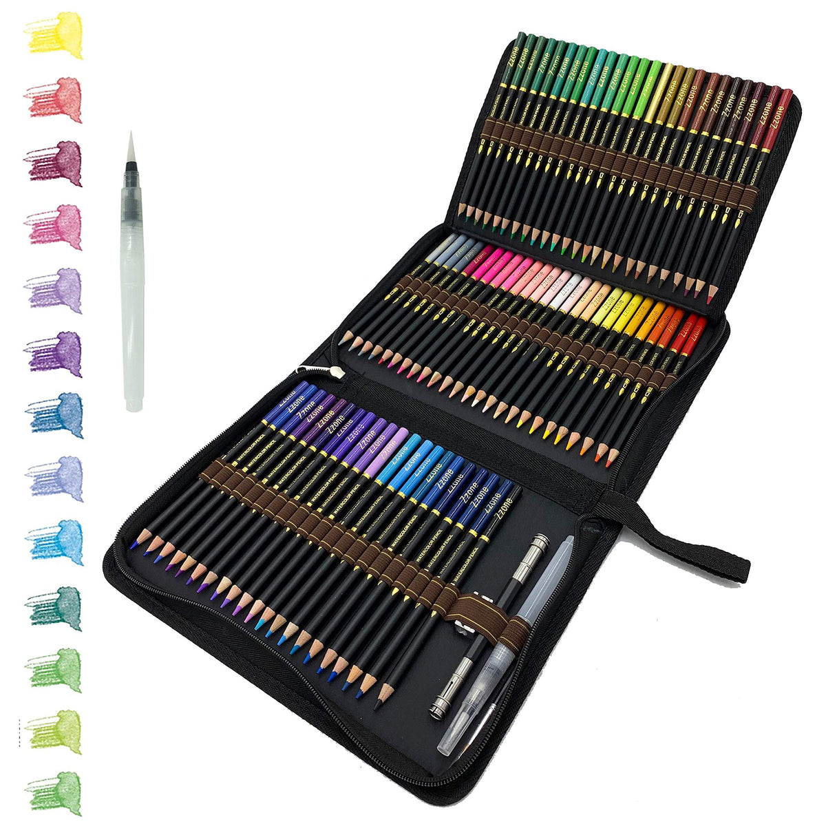 Jaking Creart Master 85 PC Drawing Set Sketch Kit,Pro Art Suppies|7 Type  Watercolor,Drawing,Coloring,Sketch and DIY Paper|Tutorial|Quality