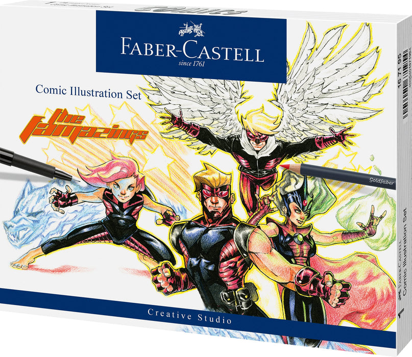 Faber-Castell Comic Illustration Set - The Famazings Superhero