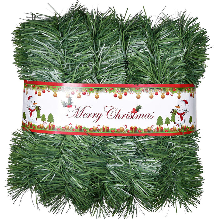 DearHouse 33 Foot Christmas Garland, Artificial Pine Garland Holiday Decor for Outdoor or Indoor Home Garden Artificial Green Greenery, or Fireplaces Holiday Party Decorations