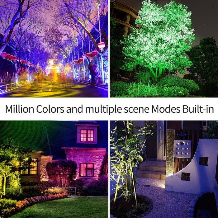Outdoor Spot Led Rgb Bluetooth Spike Yard Tree Spotlights Garden Light  Landscape Lamp Waterproof APP Control 16 Million Color