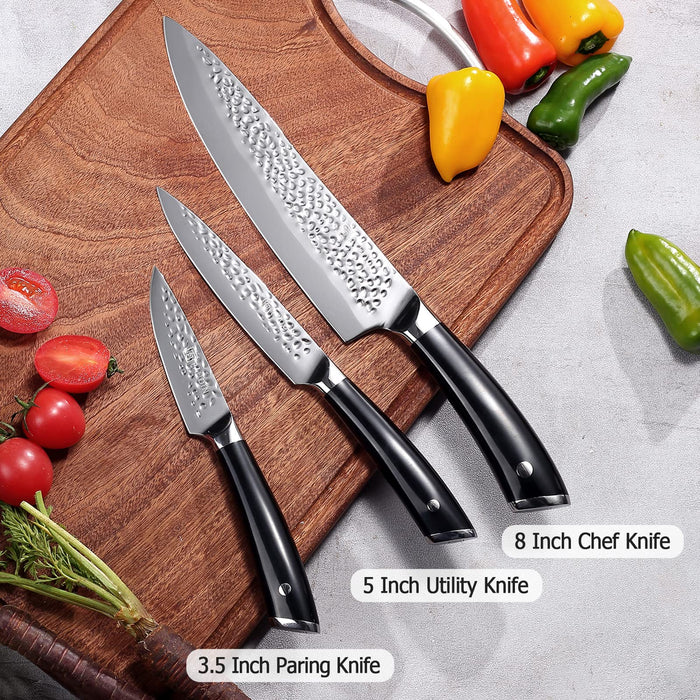  Mimi Nylon Kitchen Knife Set 3 Pieces Bundle with Joie Fruit  and Vegetable Wavy Chopper Knife, Stainless Steel Blade, Colors Vary :  Industrial & Scientific