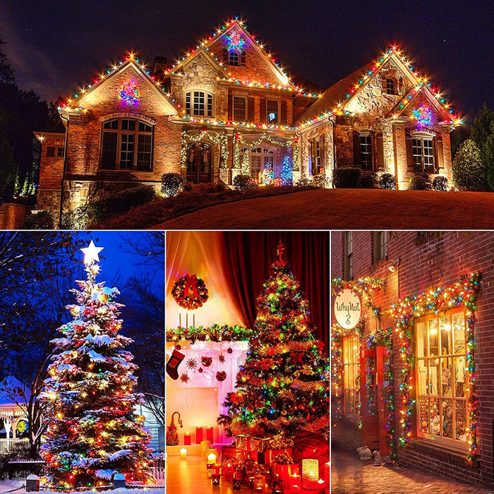 1000 LED Christmas Lights Outdoor Indoor String Lights with 8 Modes Remote  Controller Plug in for Tree Room Yards Christmas Decor 