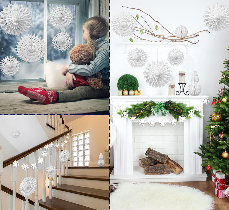 Premium Reusable White Christmas Decorations - Winter Wonderland Decor —  CHIMIYA
