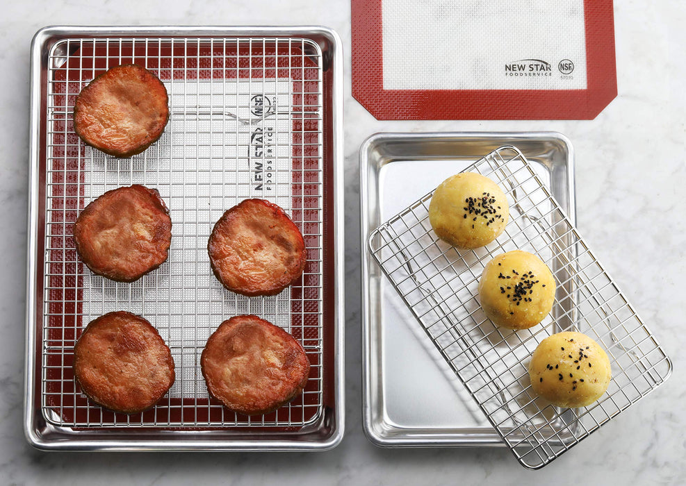 New Star Foodservice 1028768 Commercial-Grade Bun Pan/Baking Sheet, Ba —  CHIMIYA